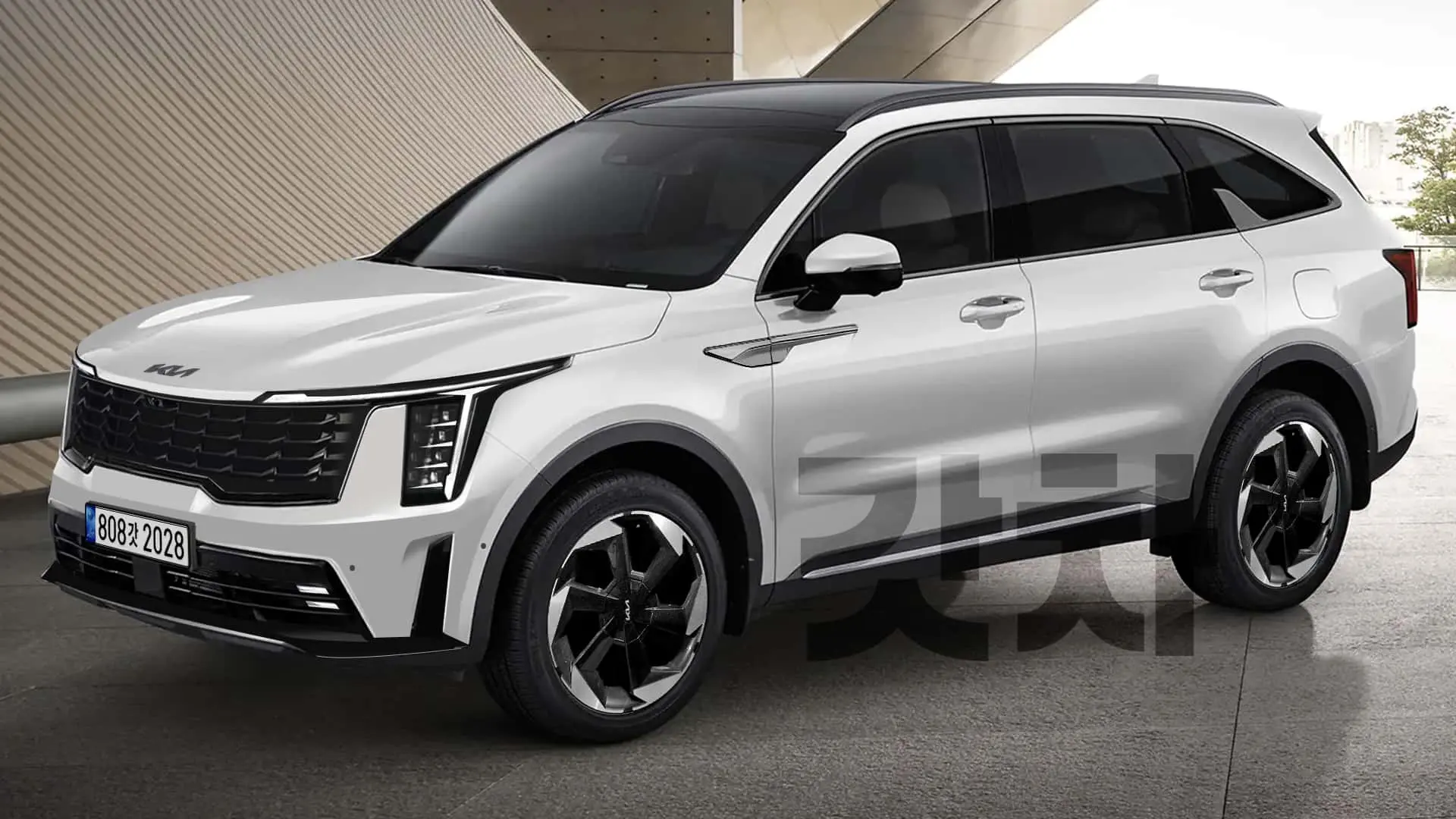 Avem o primă randare cu Kia Sorento Facelift 2024