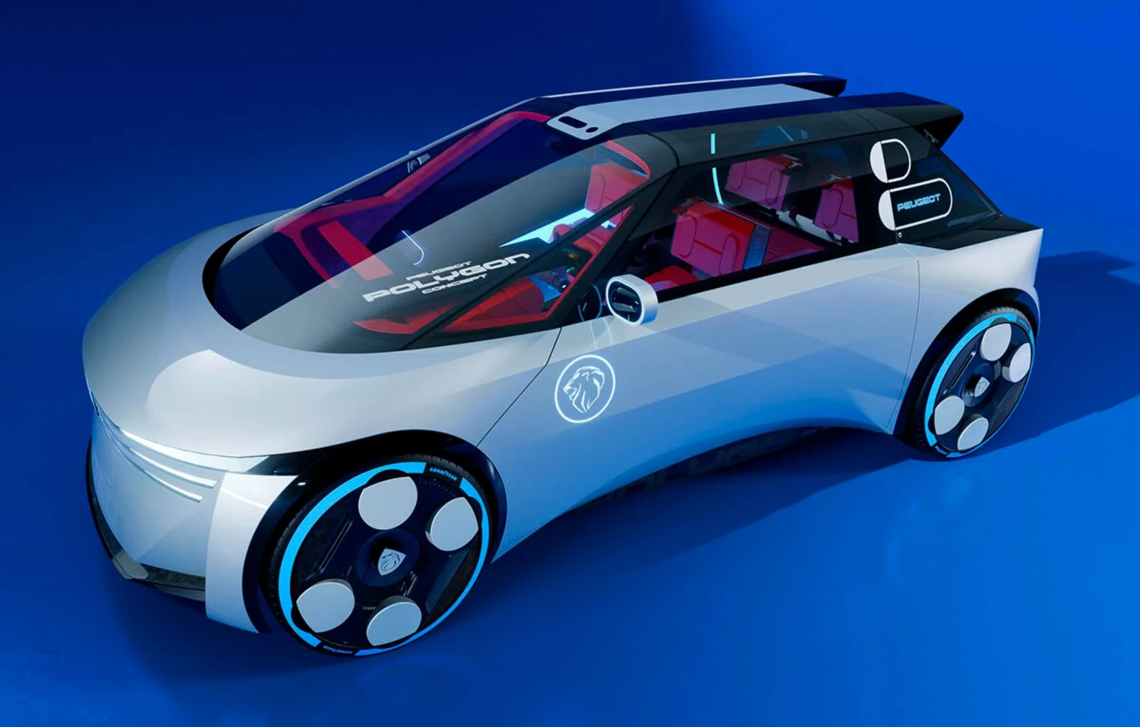 Prima imagine oficială cu conceptul Peugeot Polygon care anticipează noul 208