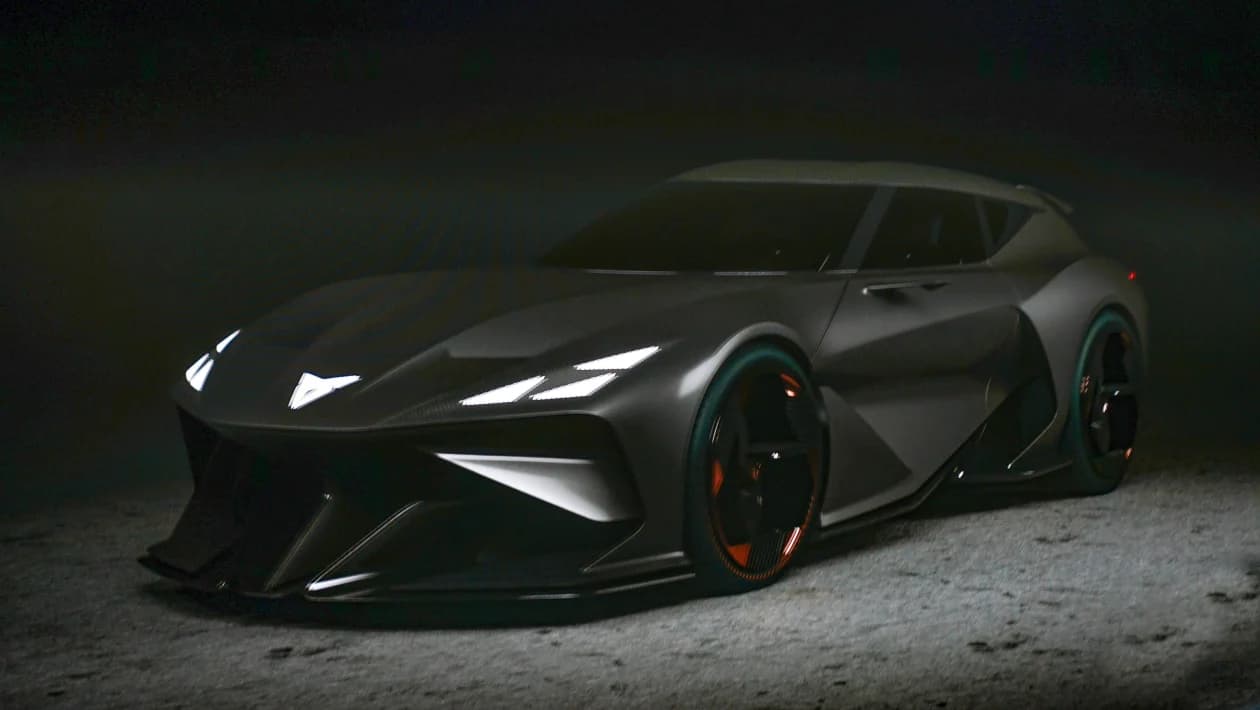 Conceptul Cupra DarkRebel dezvăluit sub formă de hologramă