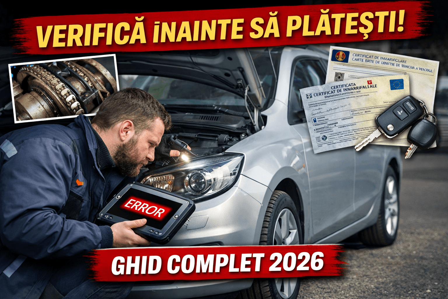 Ce trebuie să verifici la o mașină second-hand în România în 2026: ghid complet pas cu pas