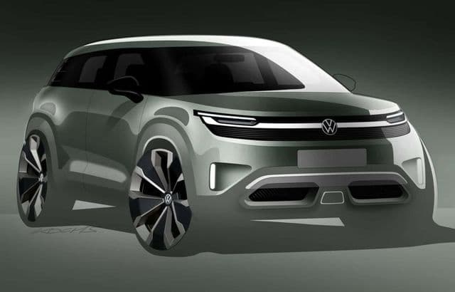 Volkswagen dezvăluie primele schițe ale unui SUV electric compact și accesibil, pregătite pentru debutul de la Salonul Auto de la Munchen.