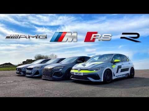Duel de Viteză între Mercedes-AMG A45S, Audi RS3, BMW M240i și Volkswagen Golf 7 R