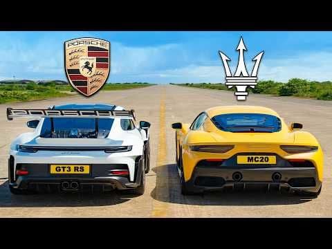 Duel Pe Linii Drepte - Porsche 911 GT3 RS Contracarează Maserati MC20