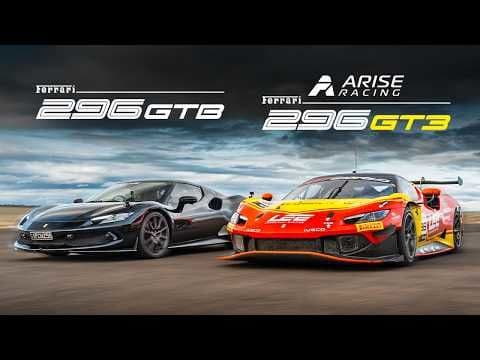 Duel Epic! Ferrari 296 GT3 pe circuit vs versiunea de stradă! Cine câștigă faimoasa liniuță?