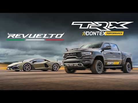 Confruntarea titanilor auto! Lamborghini Revuelto versus Ram TRX cu 1.200 CP - Alege-ți favoritul!