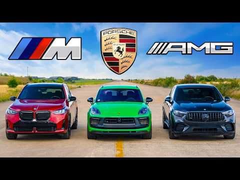 Duel de viteză între BMW X3 M50, Porsche Macan GTS și Mercedes-AMG GLC43