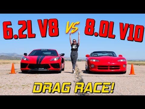 Duel Clasic vs Modern! Confruntare între Dodge Viper R/T10 din '94 și Chevrolet Corvette Stingray Nou-Nouț