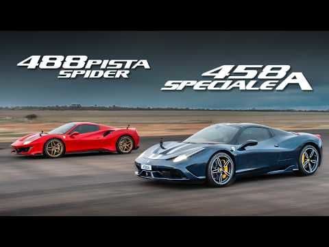 Confruntarea Titaniilor Ferrari! Ferrari 458 Speciale vs Ferrari 488 Pista în Duel Accelerație