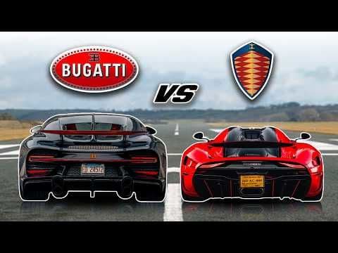 Duelul Viteză al Giganților: Koenigsegg Regera vs Bugatti Chiron SS în Cursa de Accelerare.