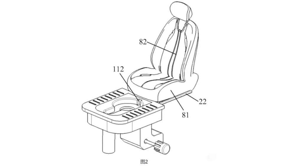 Producătorul chinez Seres primește brevet pentru toaletă integrată în scaunul automobilului