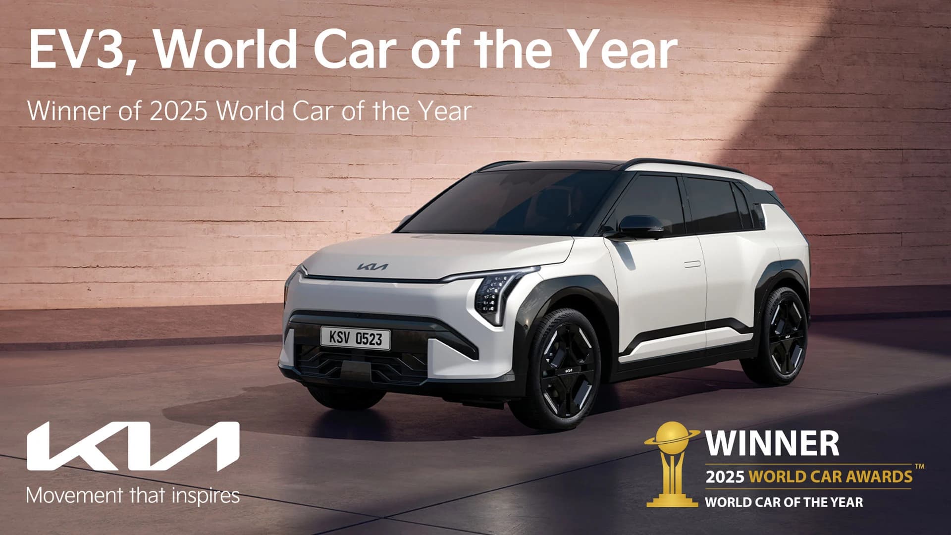 Kia EV3 este „Mașina anului 2025 în lume”