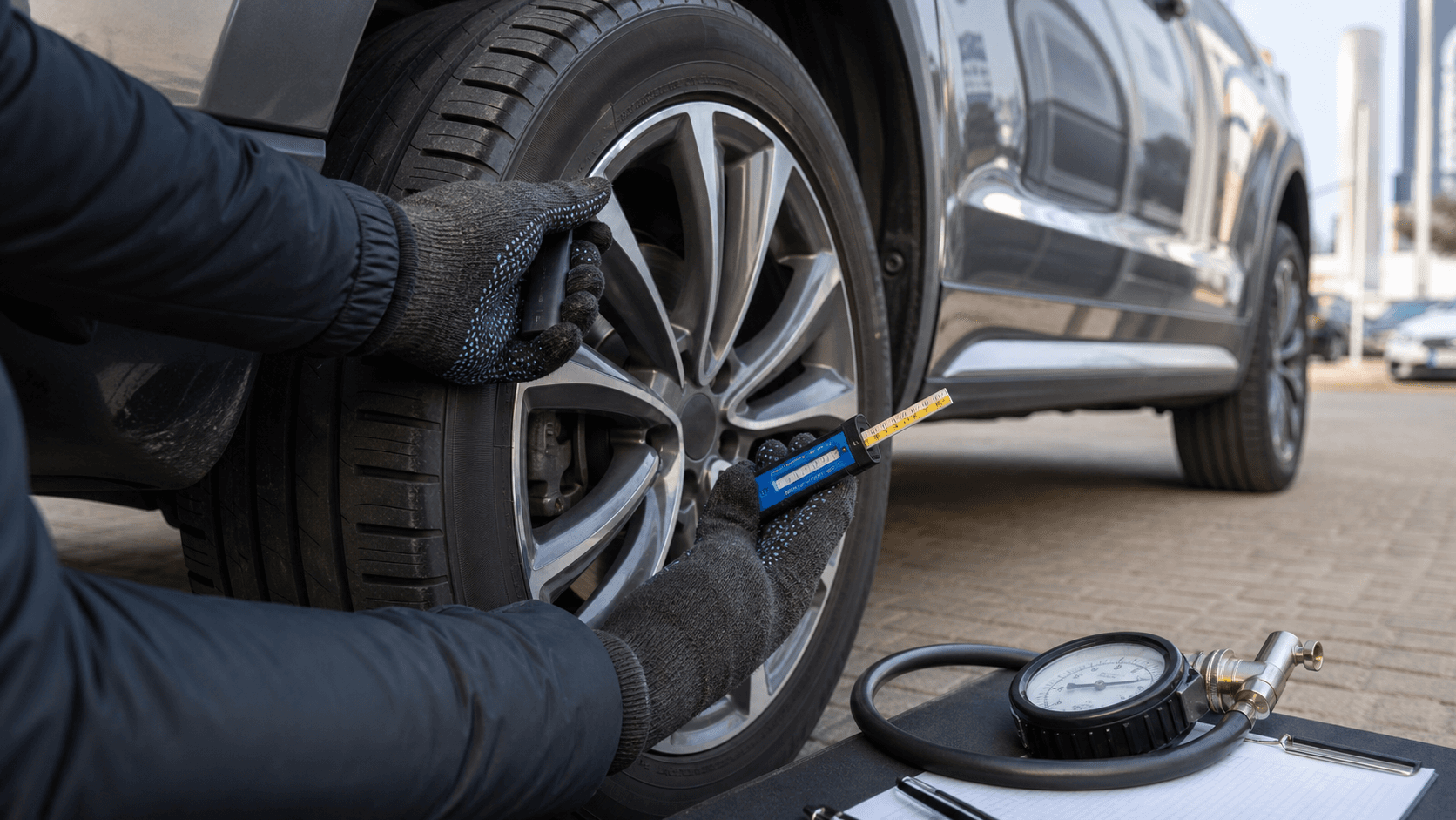 Anvelope, jante și TPMS la mașina second-hand în 2026: ce verifici la DOT, uzură, geometrie și costuri înainte să cumperi