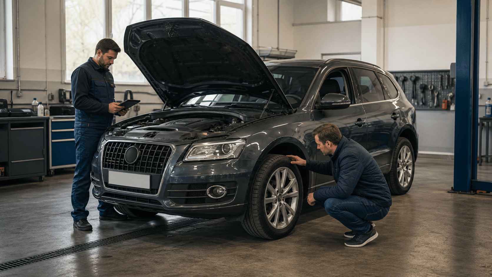 Audi Q5 second-hand în 2026: ce verifici la 2.0 TDI, TFSI, S tronic, quattro și TFSI e