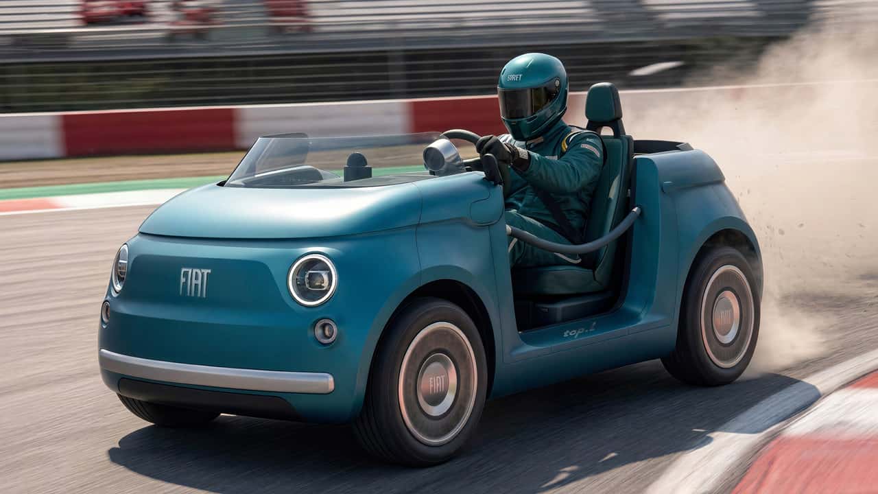 Fiat Topolino, transformată de Giugiaro și Lapo Elkann: fără plafon sau cu patru locuri