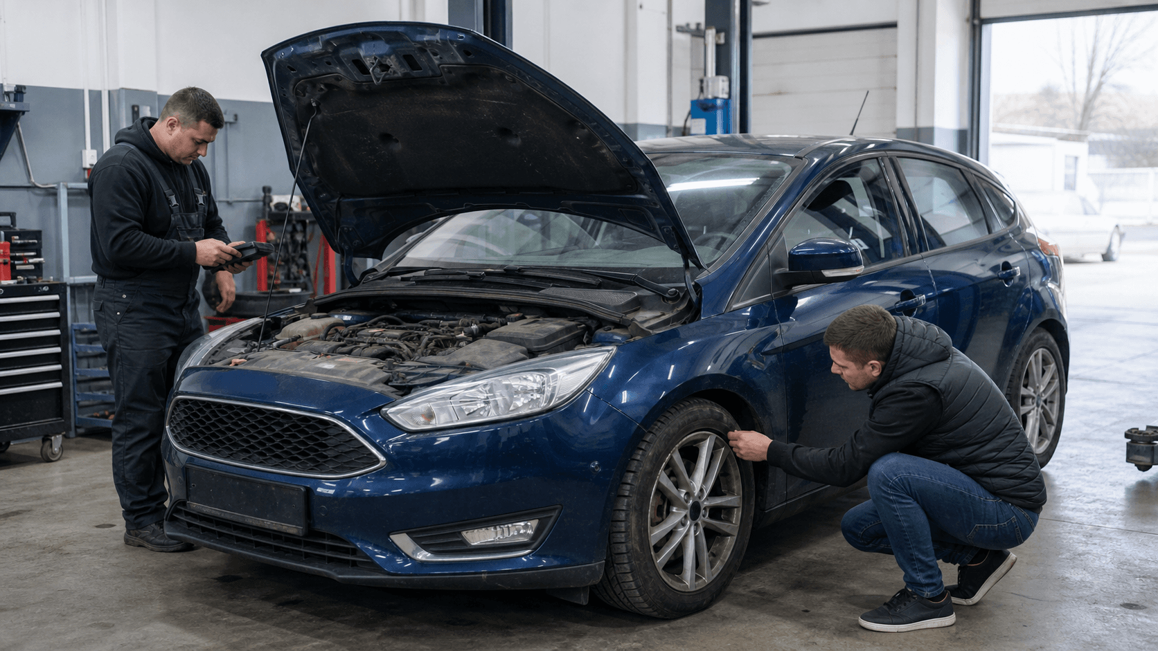 Ford Focus second-hand în 2026: ce verifici la EcoBoost, EcoBlue, PowerShift, cutia automată și rugină
