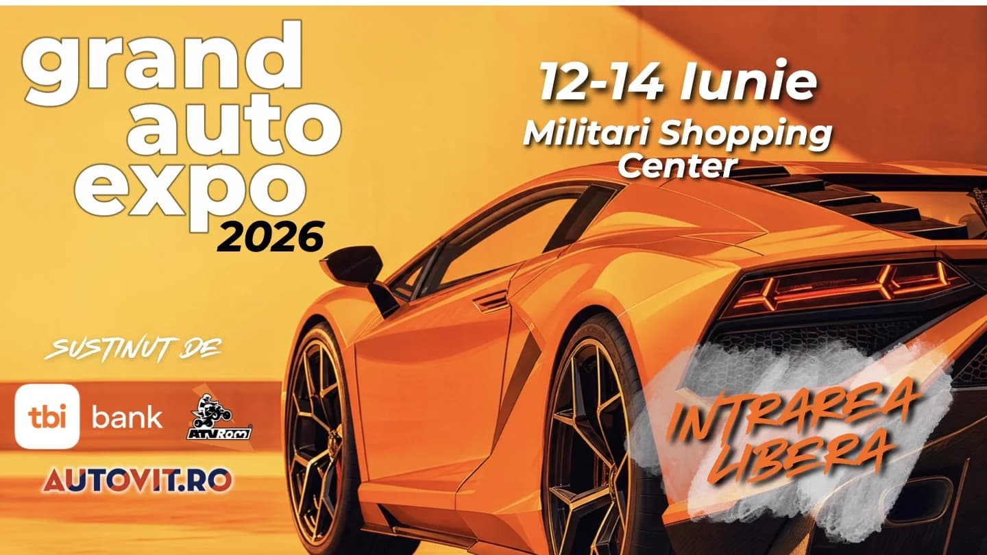 Peste 300 de mașini, motociclete și modele spectaculoase vin la București, la Grand Auto Expo. Intrarea este gratuită