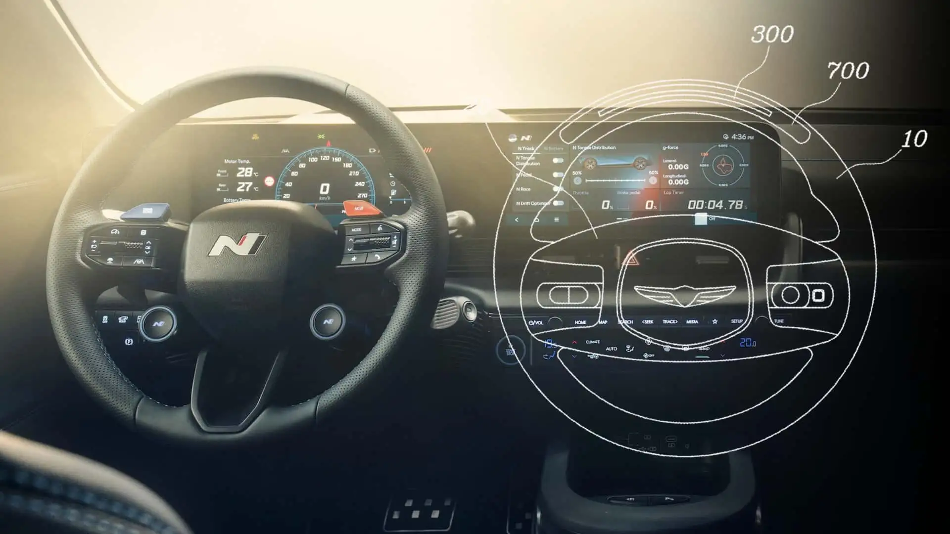 Luminile de schimbare a treptelor de viteză în stil Ferrari ar putea ajunge în viitoarele modele Hyundai