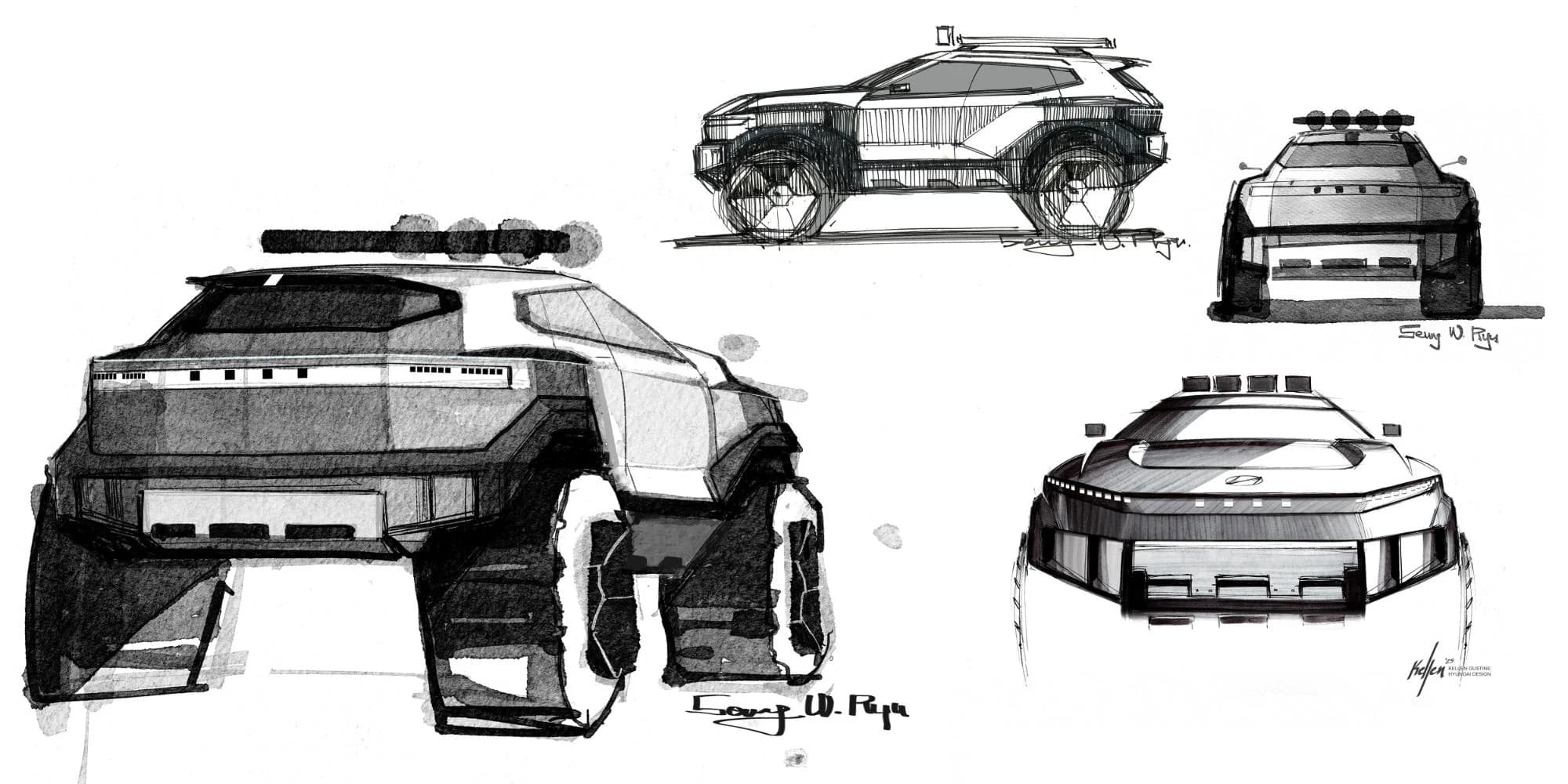 Hyundai prezintă primele schițe ale conceptului Crater, viitor model off-road