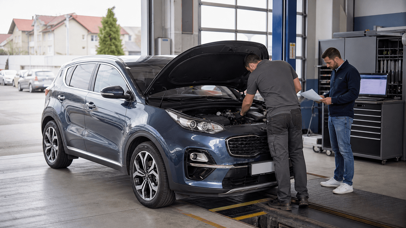 Kia Sportage second-hand în 2026: ce verifici la T-GDI, CRDi, DCT, HEV, PHEV, AWD și garanție