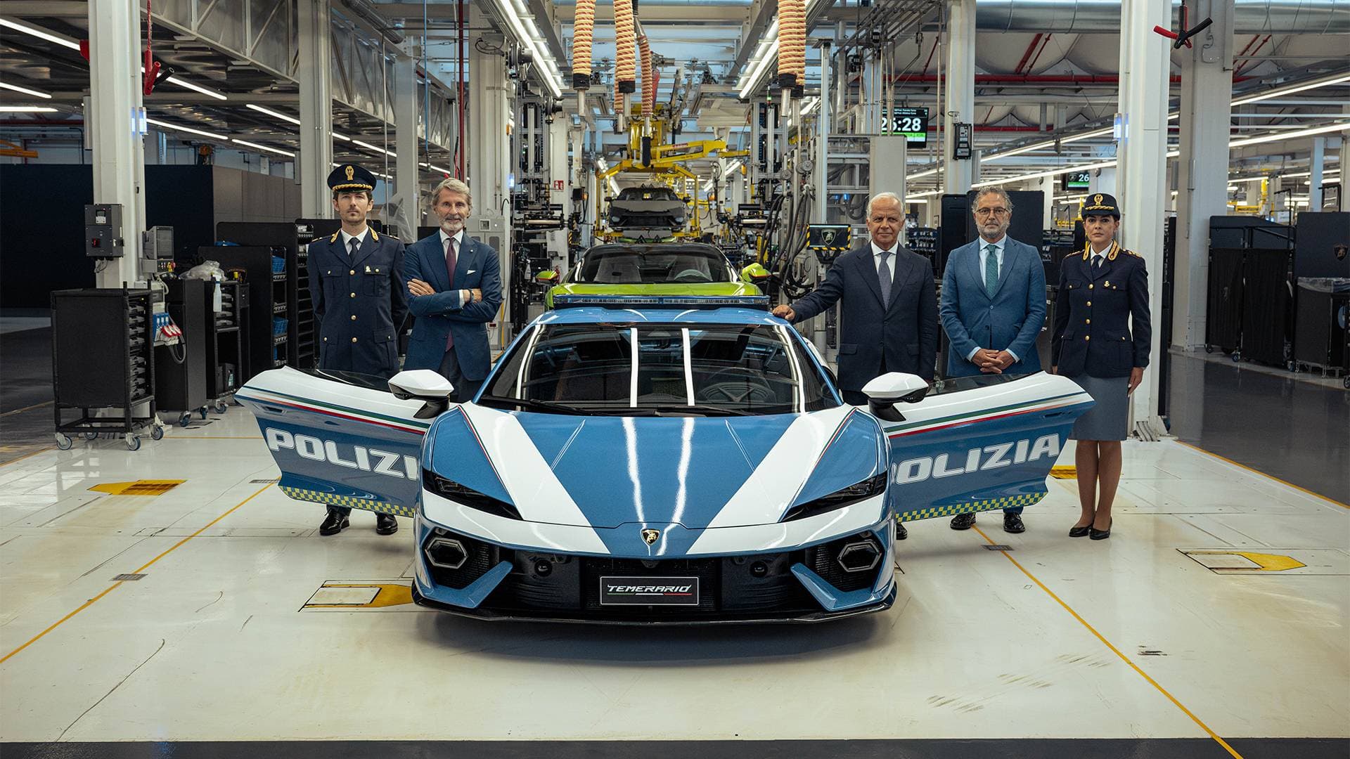 Lamborghini Temerario intră în serviciul Poliției italiene: cei 920 CP vor ajuta la transportul de organe