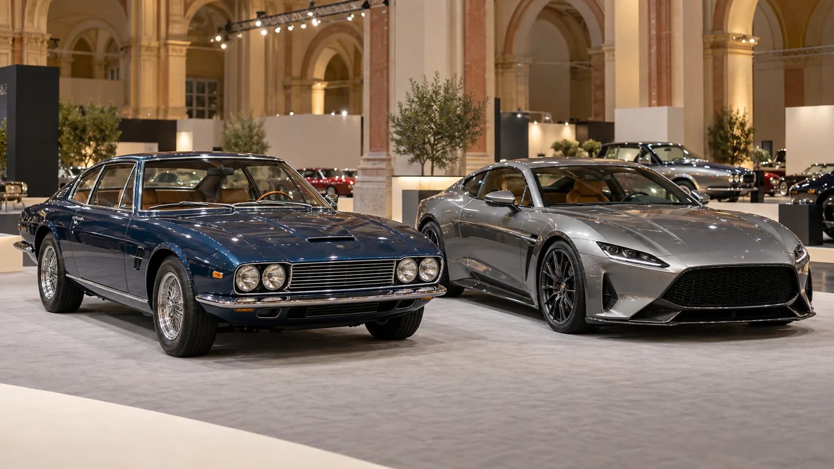 Maserati aduce la Bologna un Ghibli SS din 1972 și GranTurismo Trofeo de 590 CP