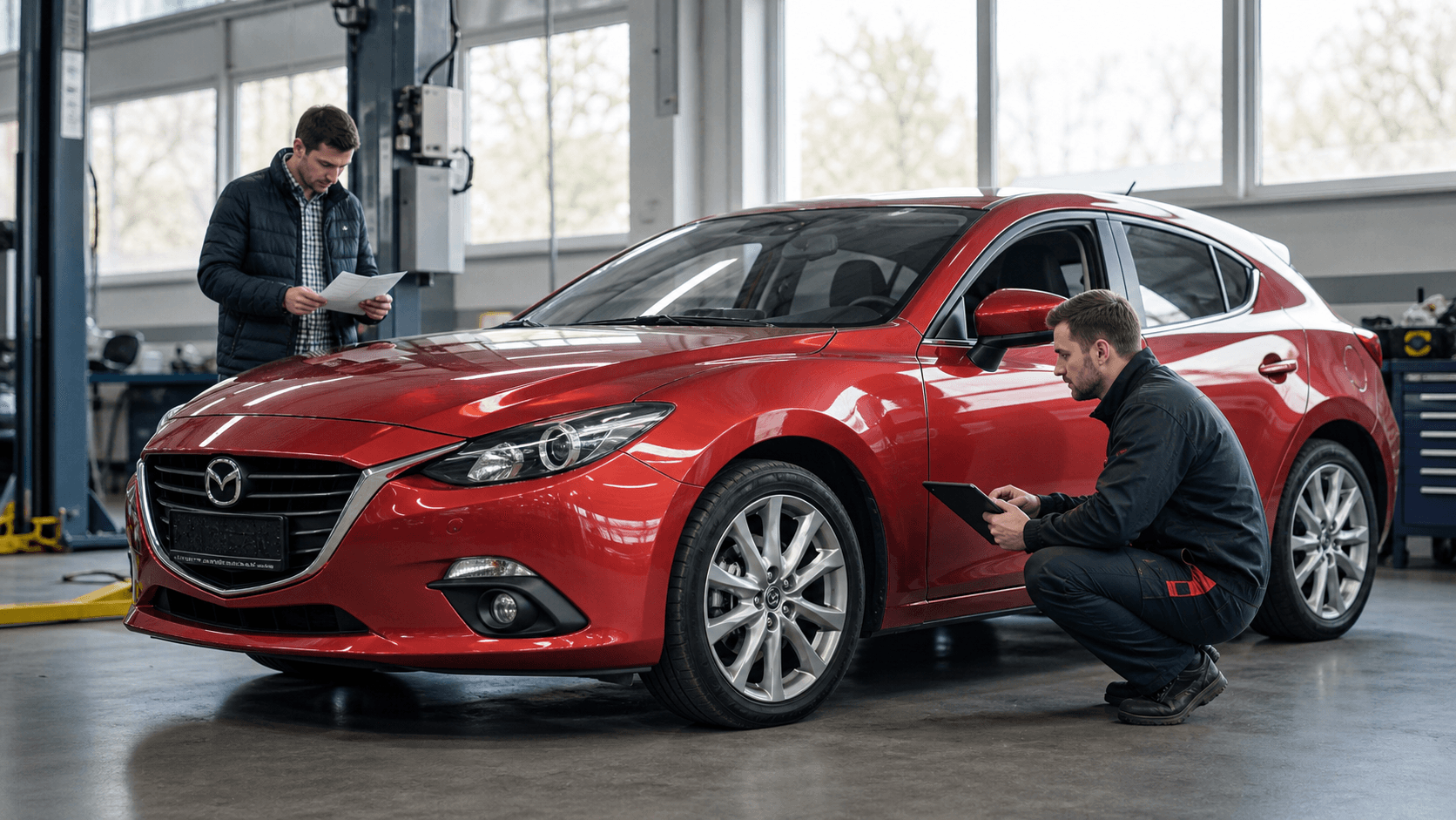 Mazda 3 second-hand în 2026: ce verifici la Skyactiv-G, Skyactiv-D, automată, rugină și istoric