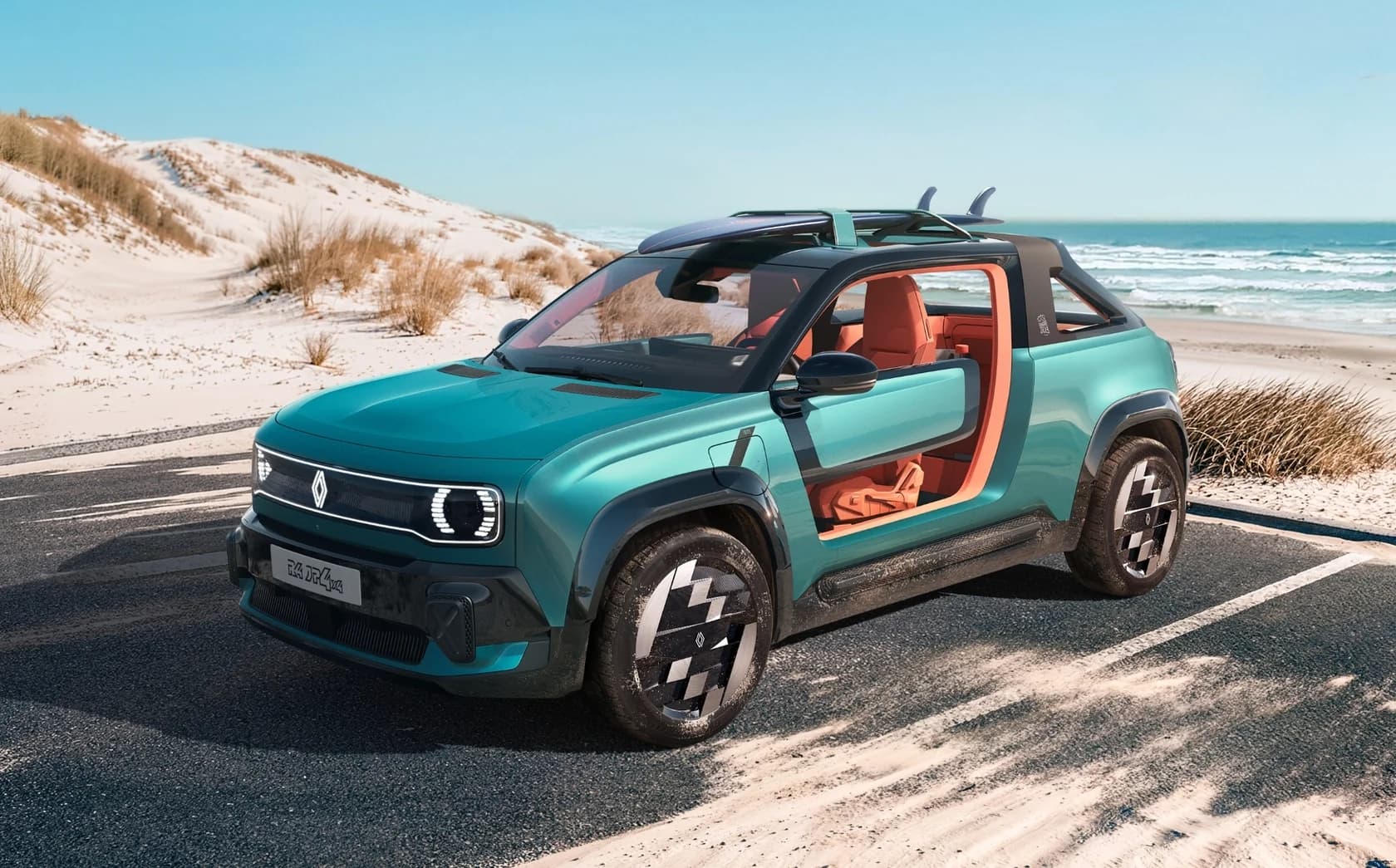 Noul Renault 4 JP4x4 Concept lansează stilul plajei la Roland-Garros