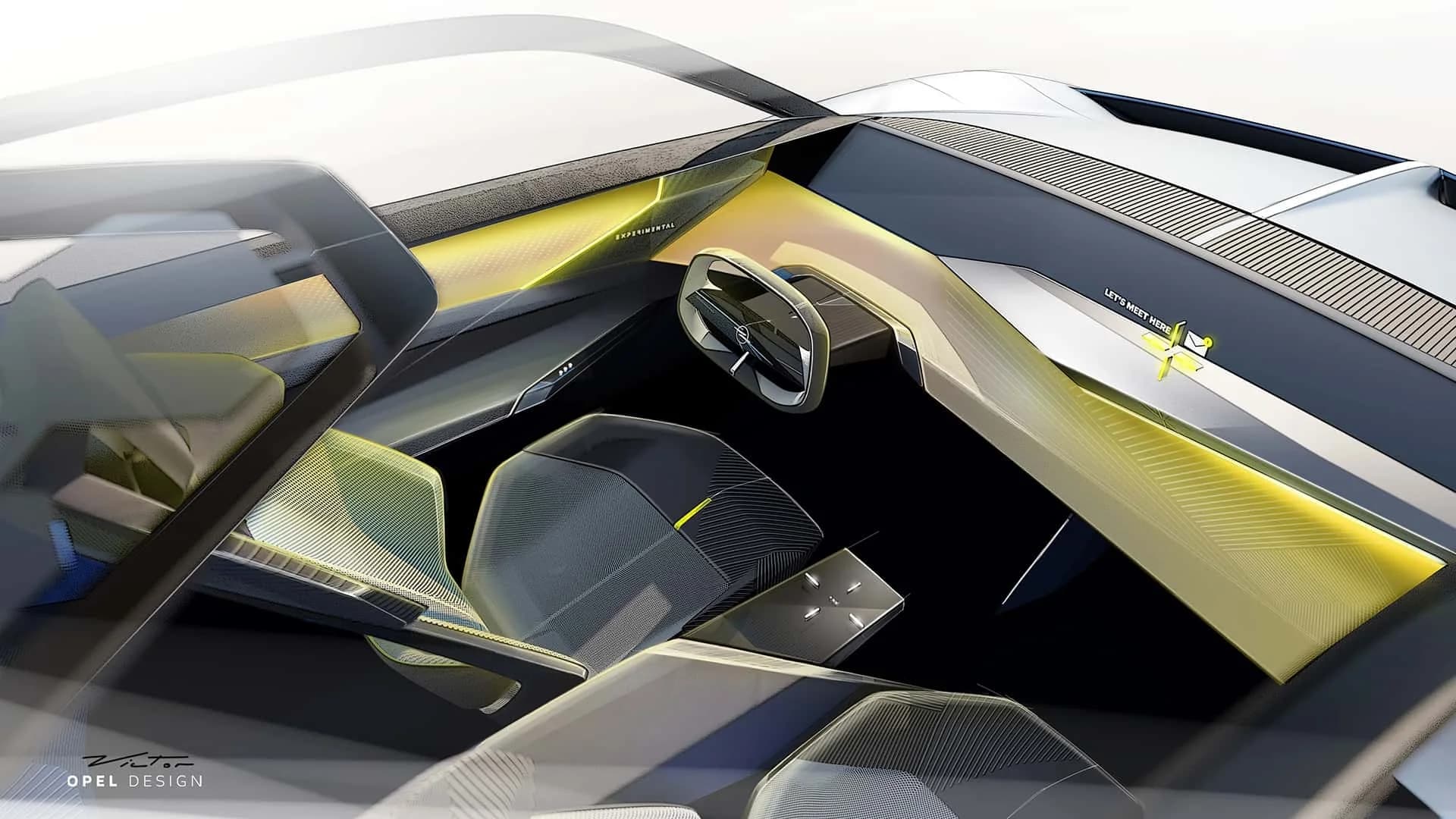 Opel Experimental EV debutează cu volan pliabil