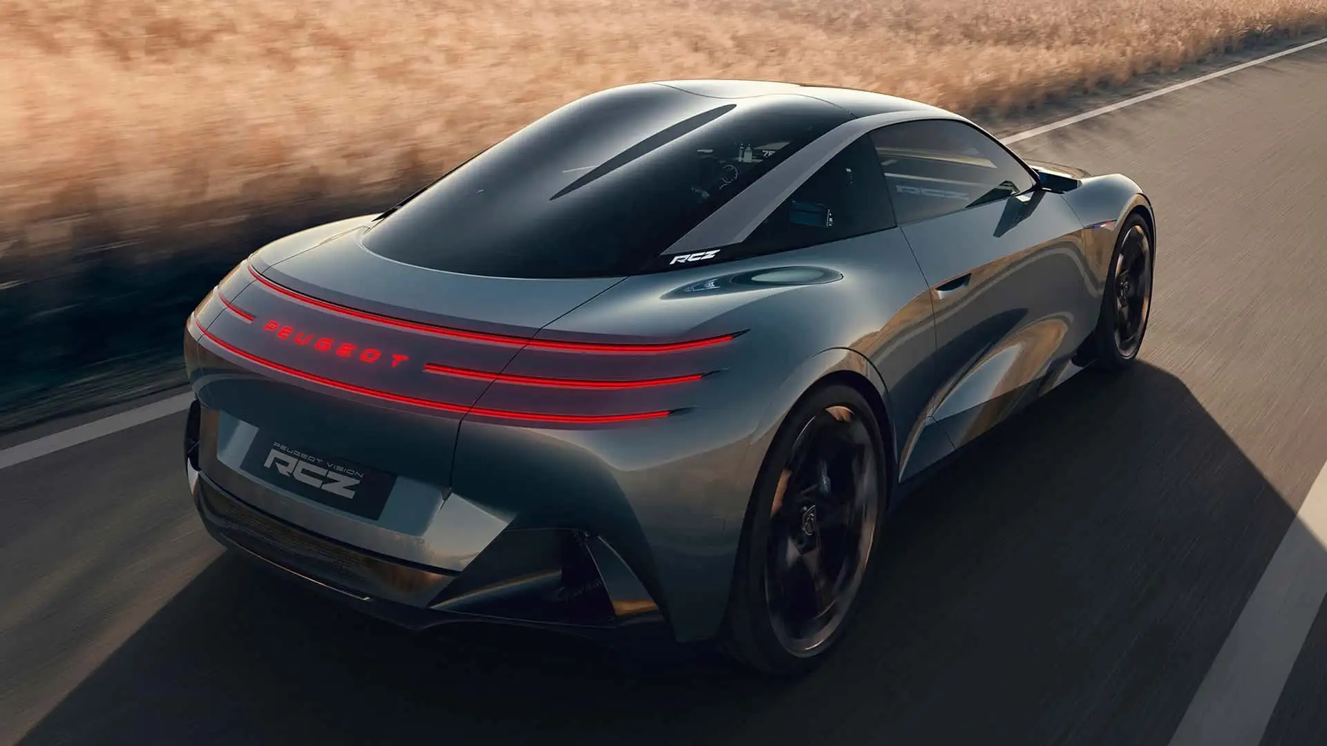 Peugeot RCZ Vision: concept electric de 500 CP, cu baterie solid-state și direcție fără coloană