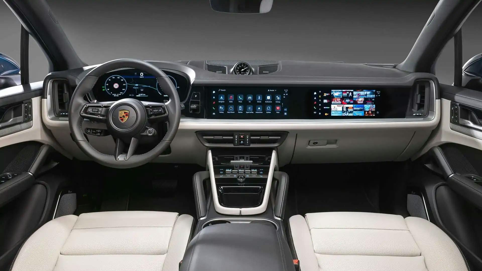Interiorul lui Porsche Cayenne 2024 a fost dezvăluit înainte de debutul complet din 18 aprilie