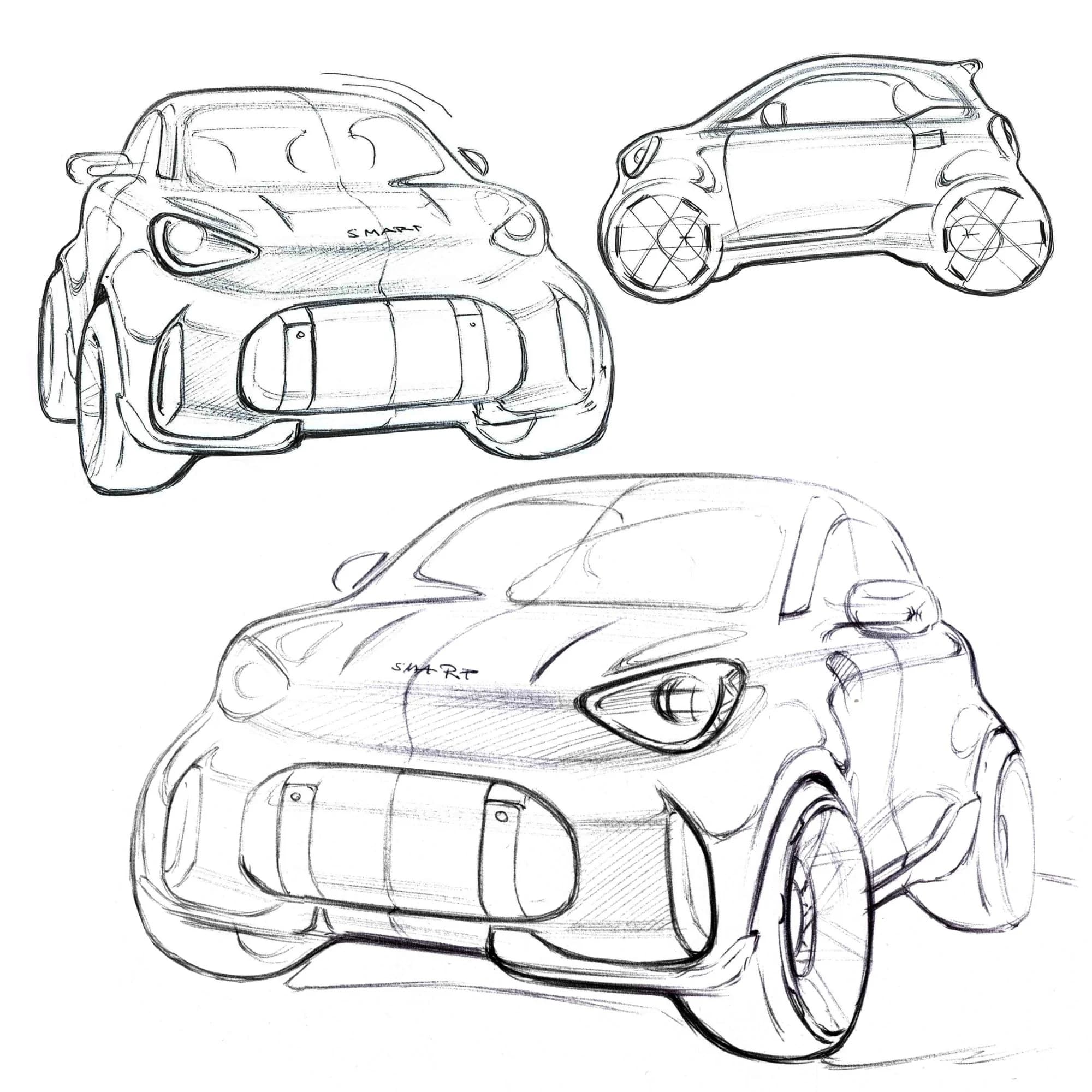 Primele imagini oficiale cu noul Smart Concept #2, succesorul electric al modelului Fortwo