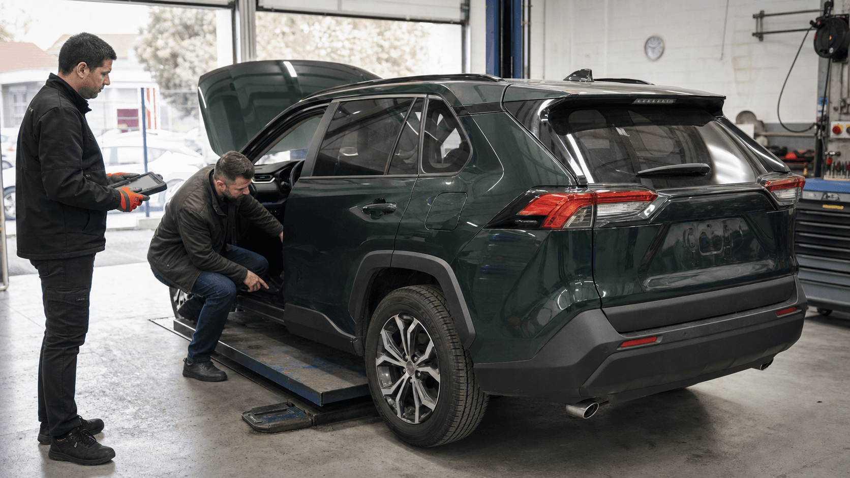 Toyota RAV4 Hybrid second-hand în 2026: ce verifici la baterie, e-CVT, AWD-i și motorul 2.5
