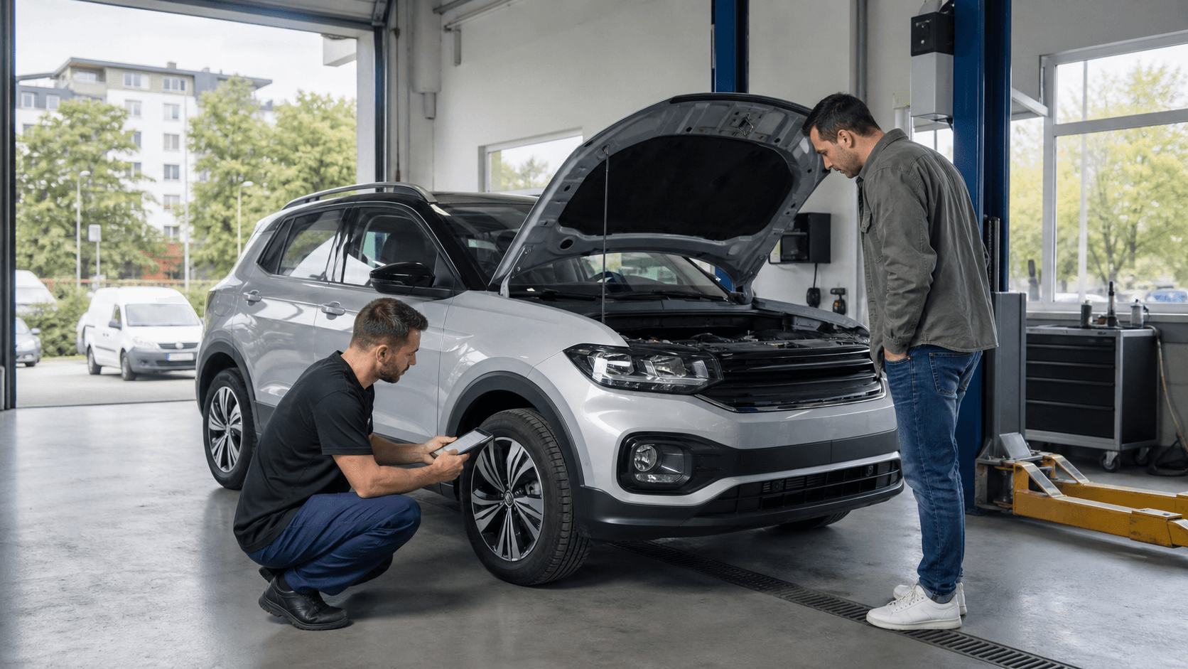 Volkswagen T-Cross second-hand în 2026: ce verifici la TSI, DSG, spațiu, ADAS și istoric