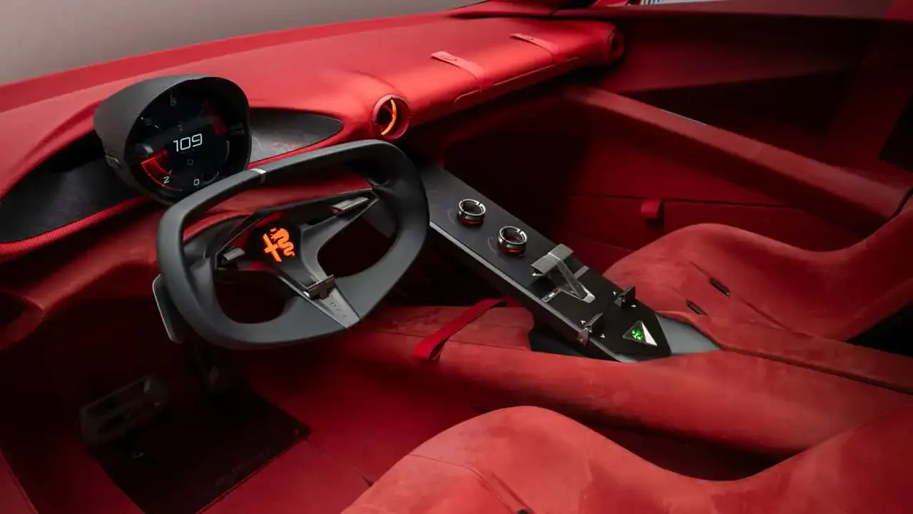 Interiorul conceptului Alfa Romeo Cuorerosso