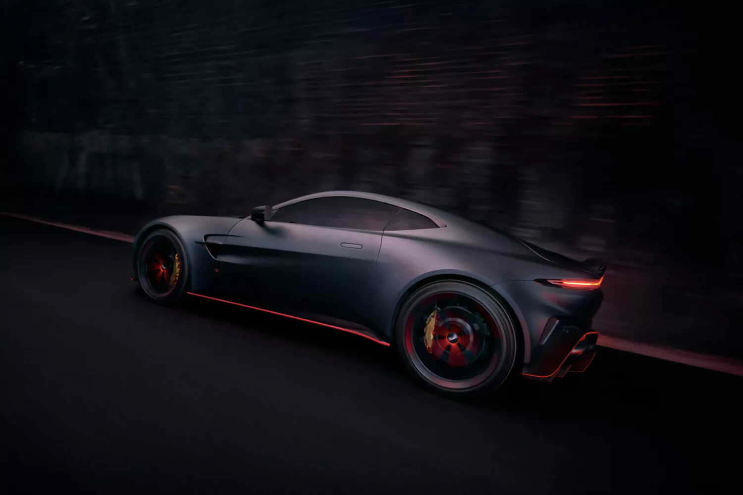 Aston Martin Vantage S văzut din spate
