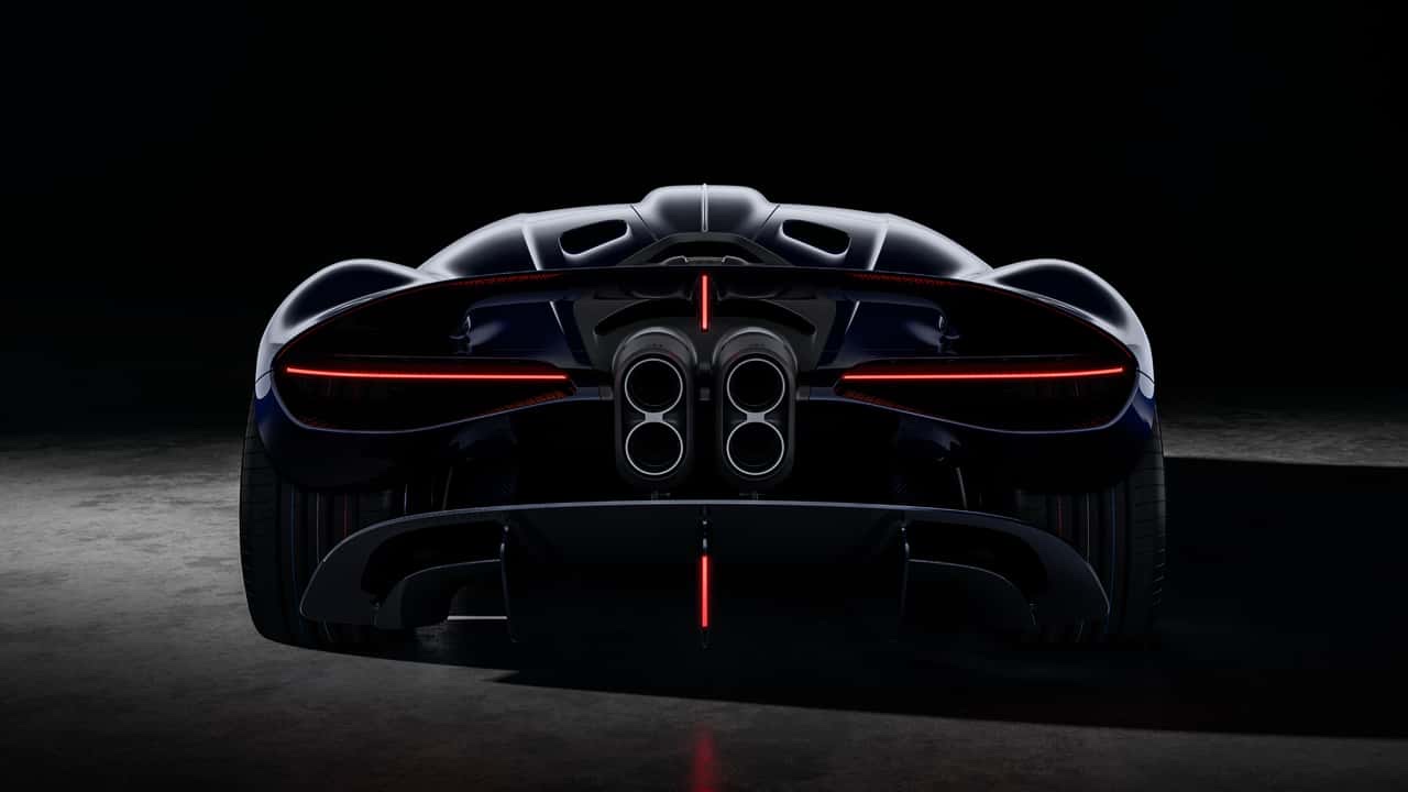 Partea din spate a exemplarului Bugatti Destrier
