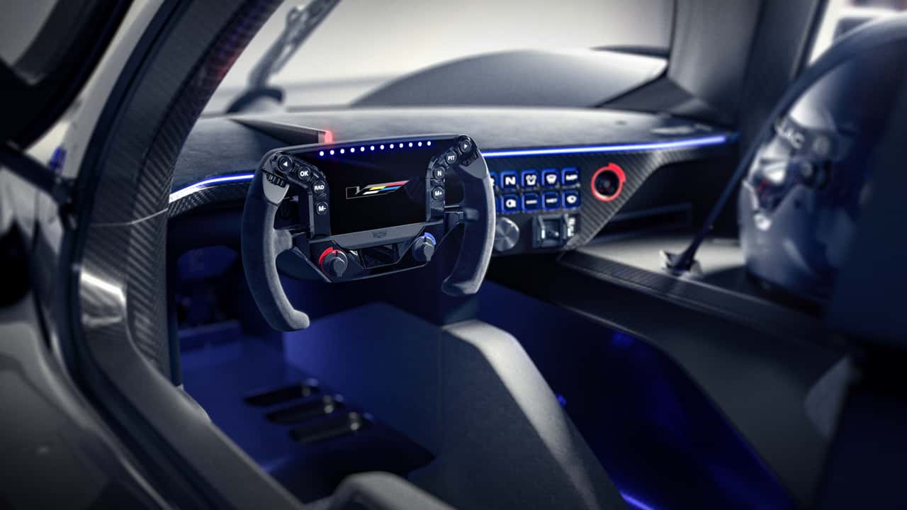 Volanul Cadillac V-One, cu ecran digital V-Series