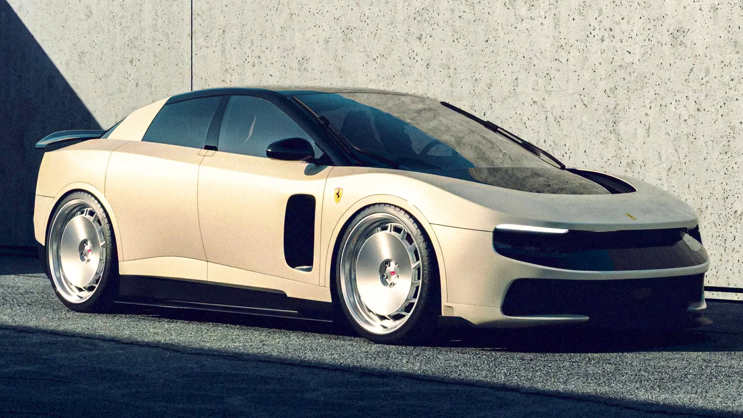 Ferrari Luce reinterpretat digital de Vossen, cu jante G2-13T