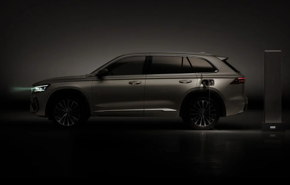 Geely Monjaro EM-i văzut din lateral, imagine Geely publicată în articolul sursă