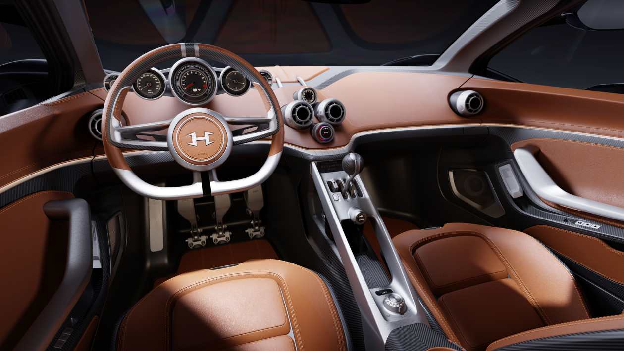 Interiorul modelului Hennessey Blackbird
