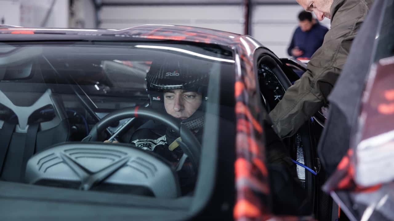 Marco Mapelli în prototipul Lamborghini Revuelto SV
