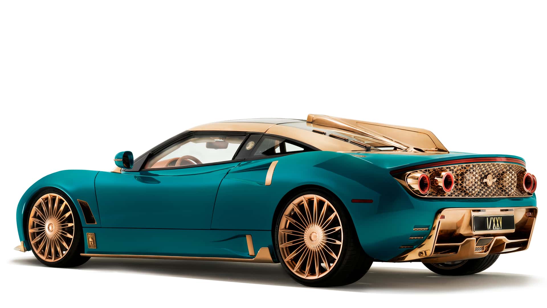 Spyker C8 Preliator XXV, spate, placă 1/XXV